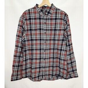 Alesbury 100% Cotton‎ Blue Plaid Button Up Shirt Regular Men's SIZE LARGE NWOT